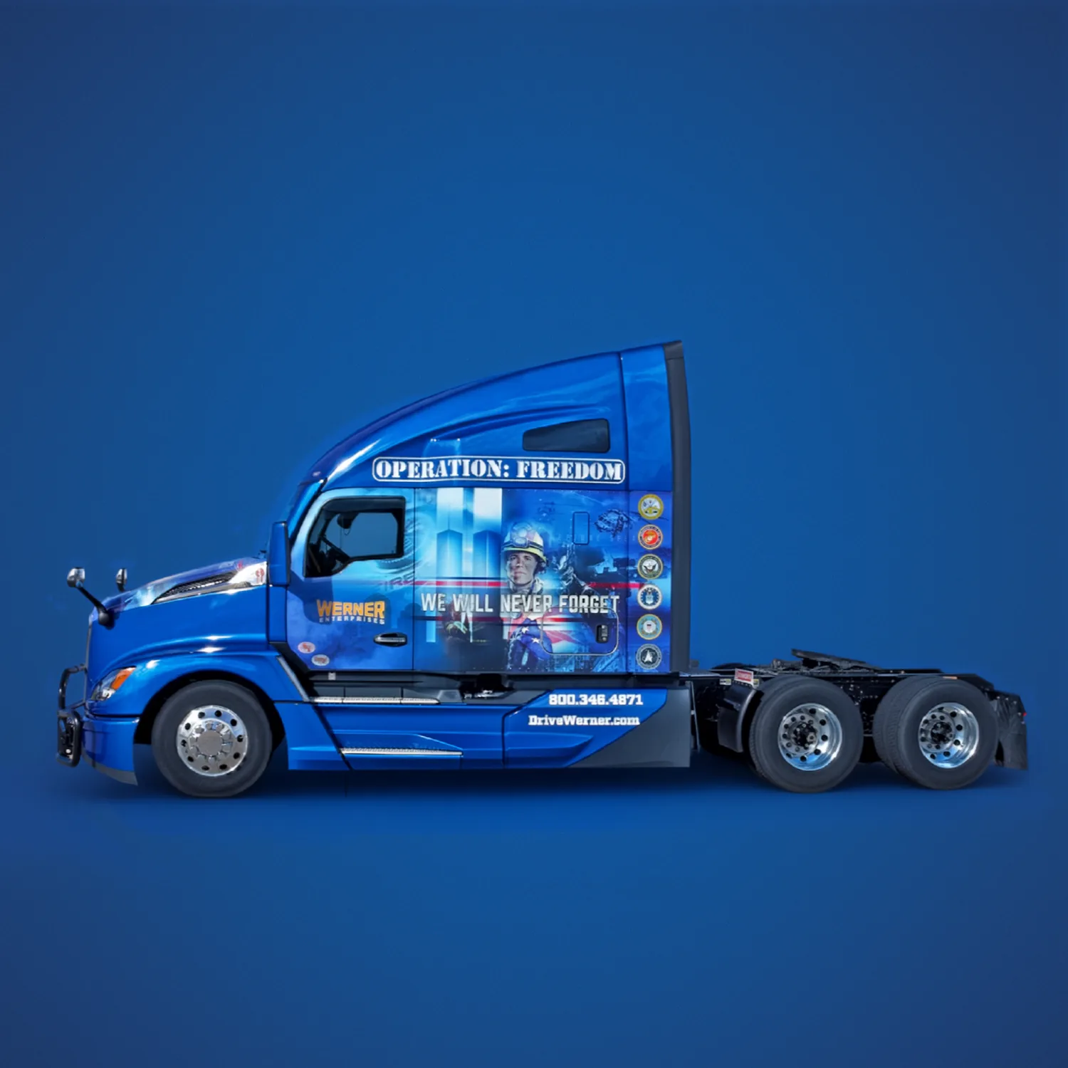 Operation Freedom truck with the 9/11 Tribute wrap.