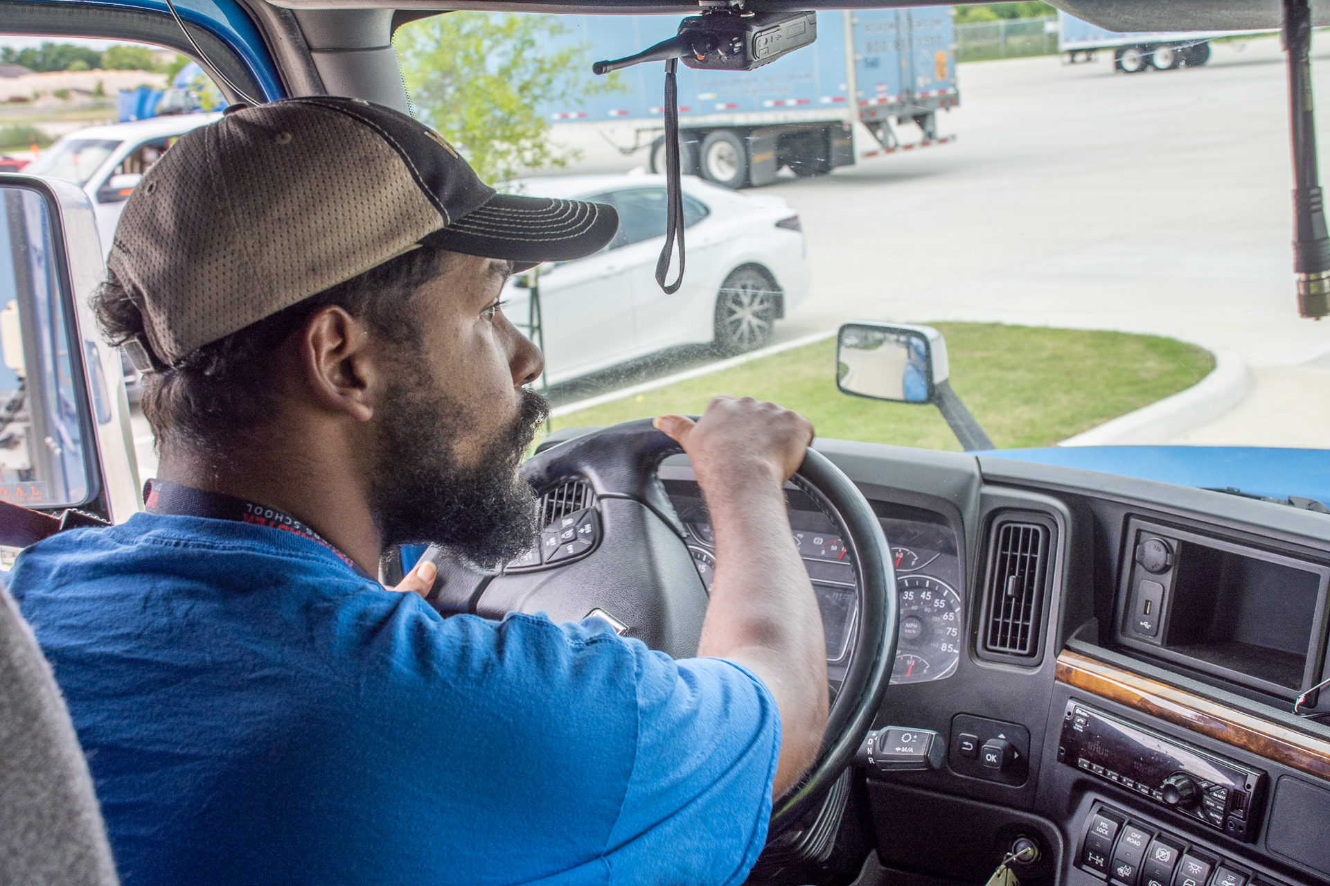 Class A CDL license holder operating a semi-truck