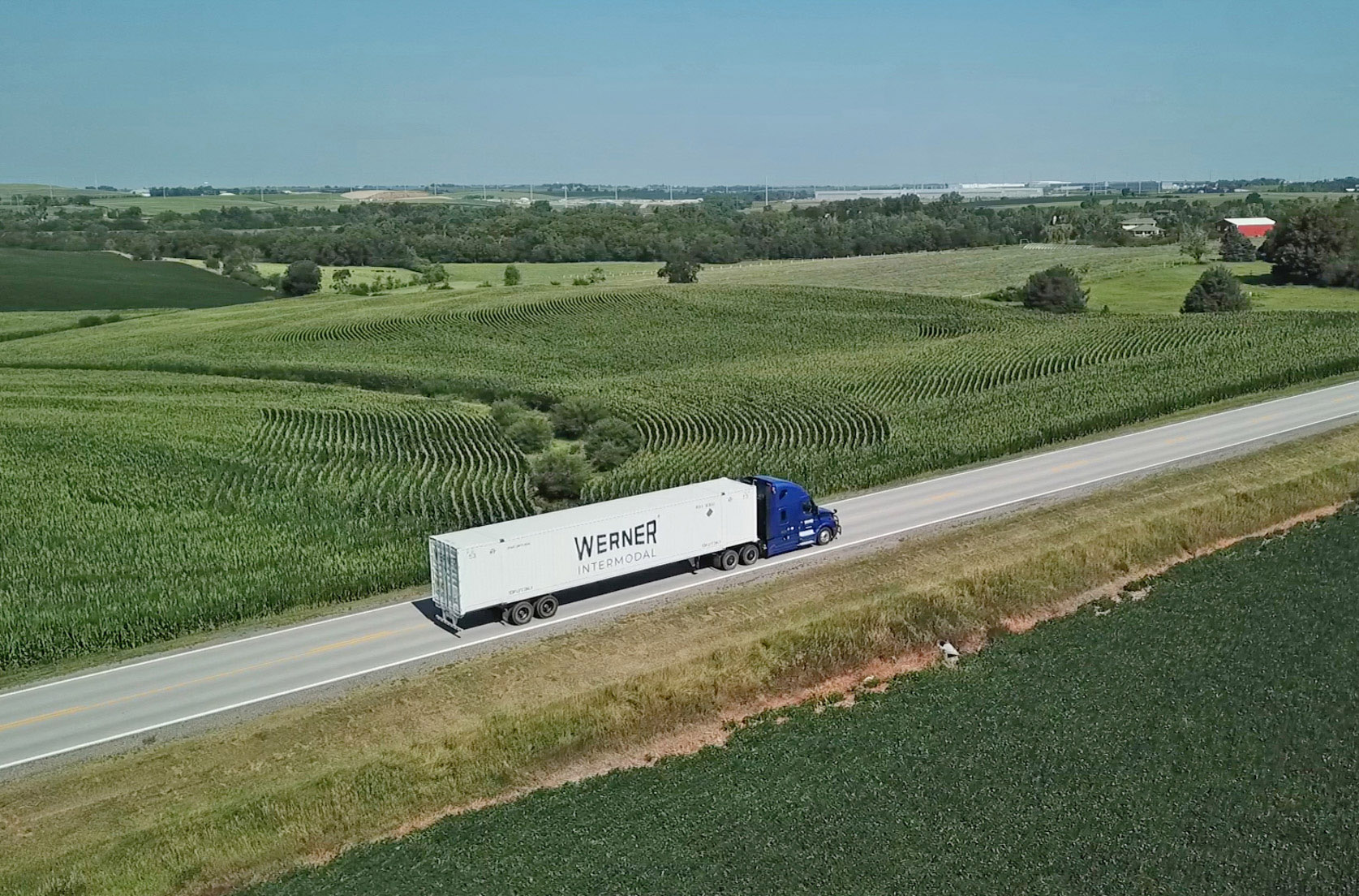 Werner intermodal shipping operations
