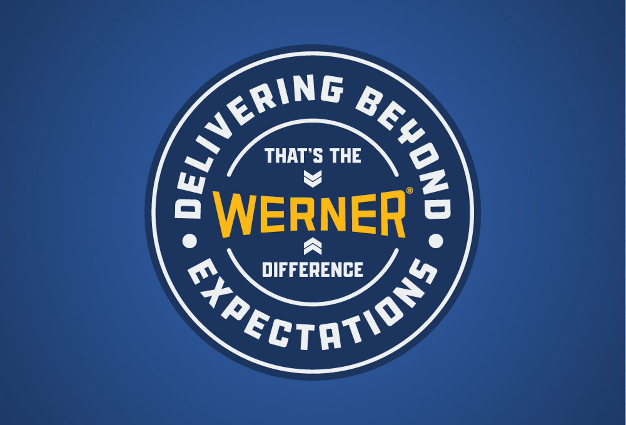Werner One-Way Truckload branded semi-truck