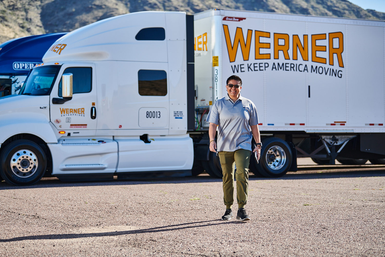Women truck drivers at Werner